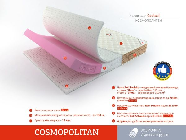 Матрас Roll Matratze Cosmopolitan (Космополитан)